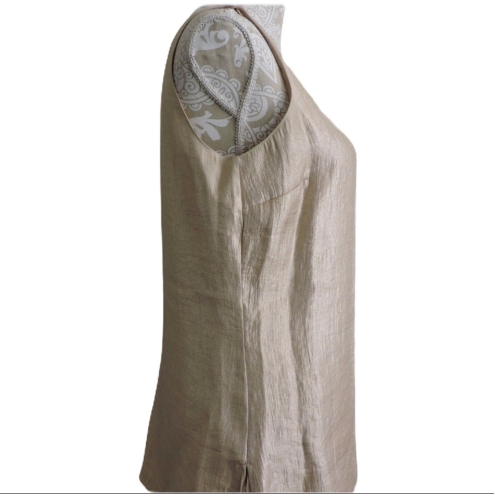 Coldwater Creek Gold Colored Blouse Small - Picture 2 of 8